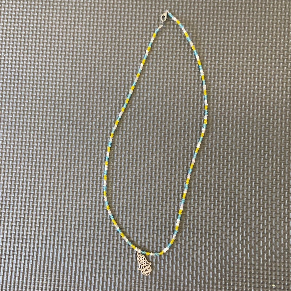 Hand made hamza necklace